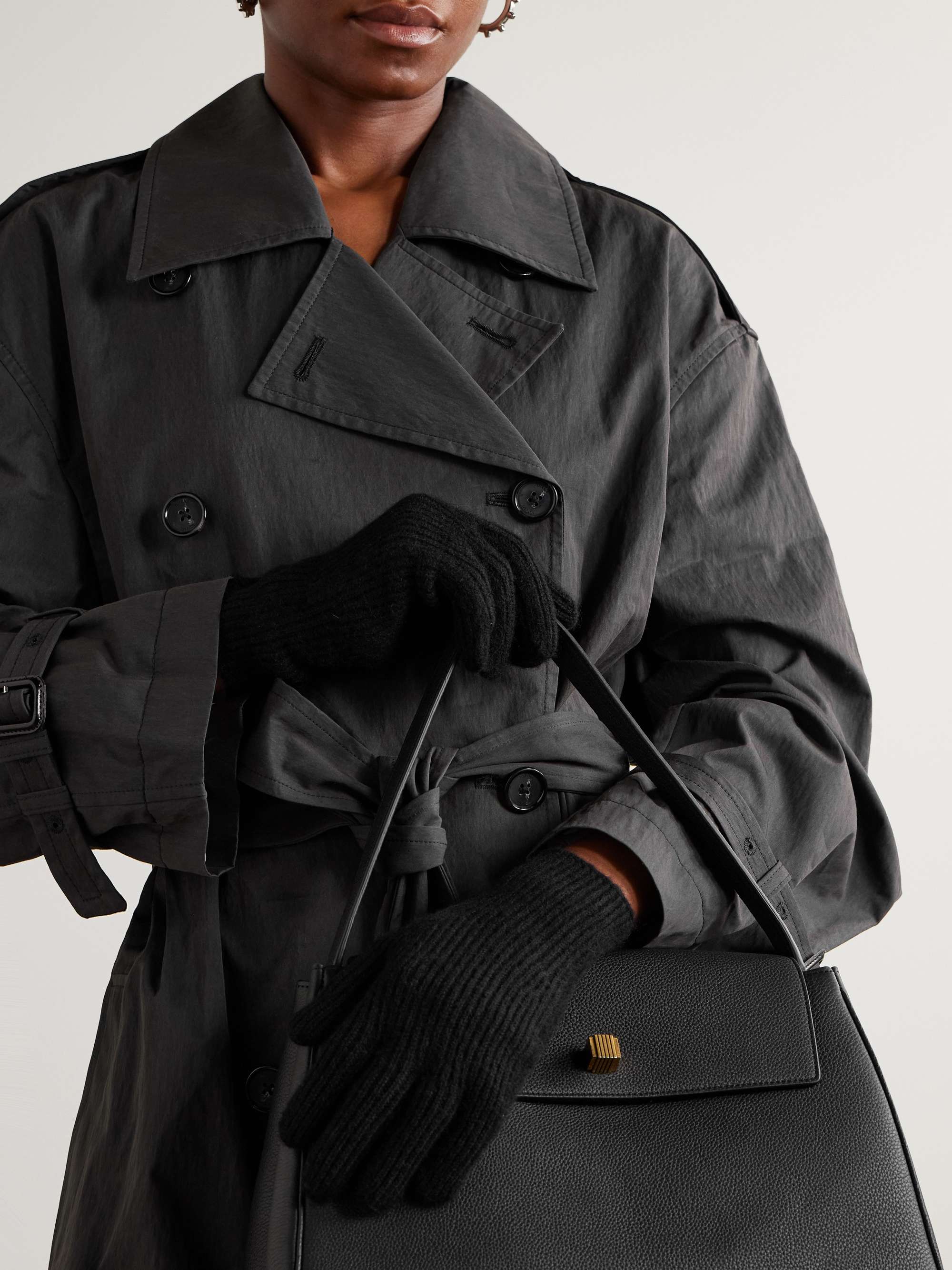 Ribbed Cashmere Gloves