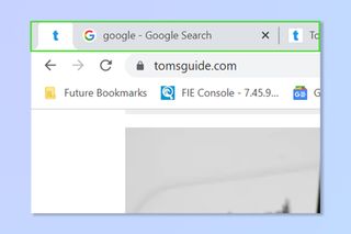 A pinned tab on Google Chrome