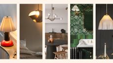 Compilation image showing 5 key lighting trends 2024 in all rooms