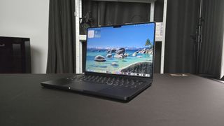 Apple MacBook Pro 14-inch (M5, 2025) in recording studio