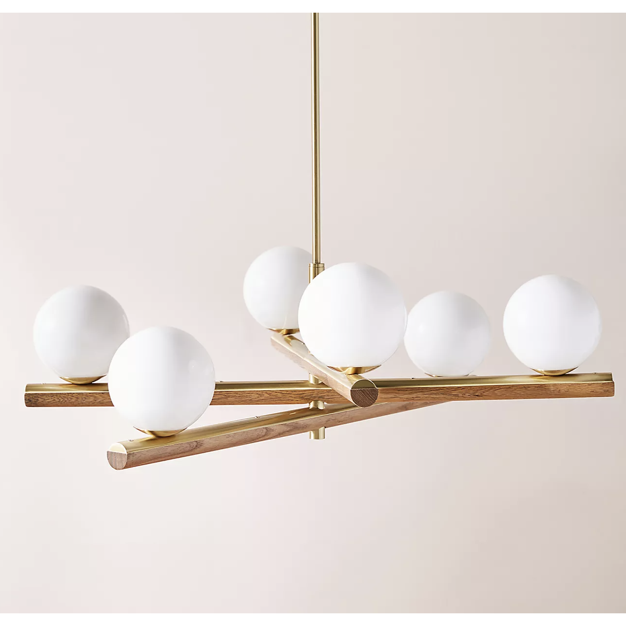 chandelier with round bulbs