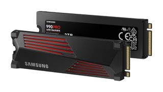 Samsung 990 Pro SSD front and rear view