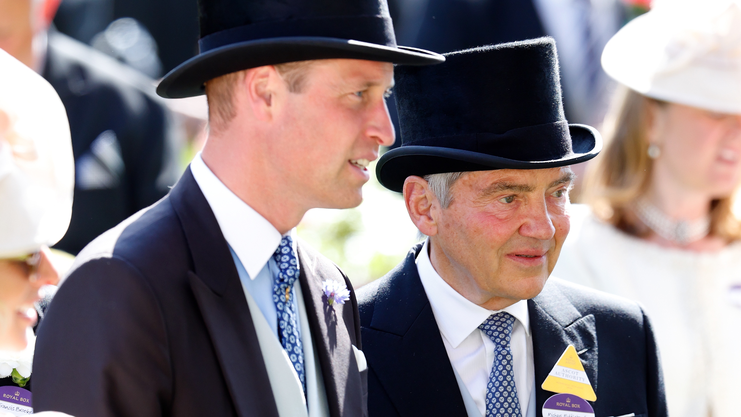 Princ William a Michael Middleton se účastní druhého dne Royal Ascot 2024