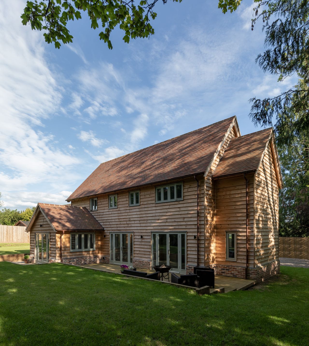timber cladding on self build