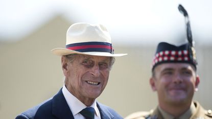 prince philip wearing a hat