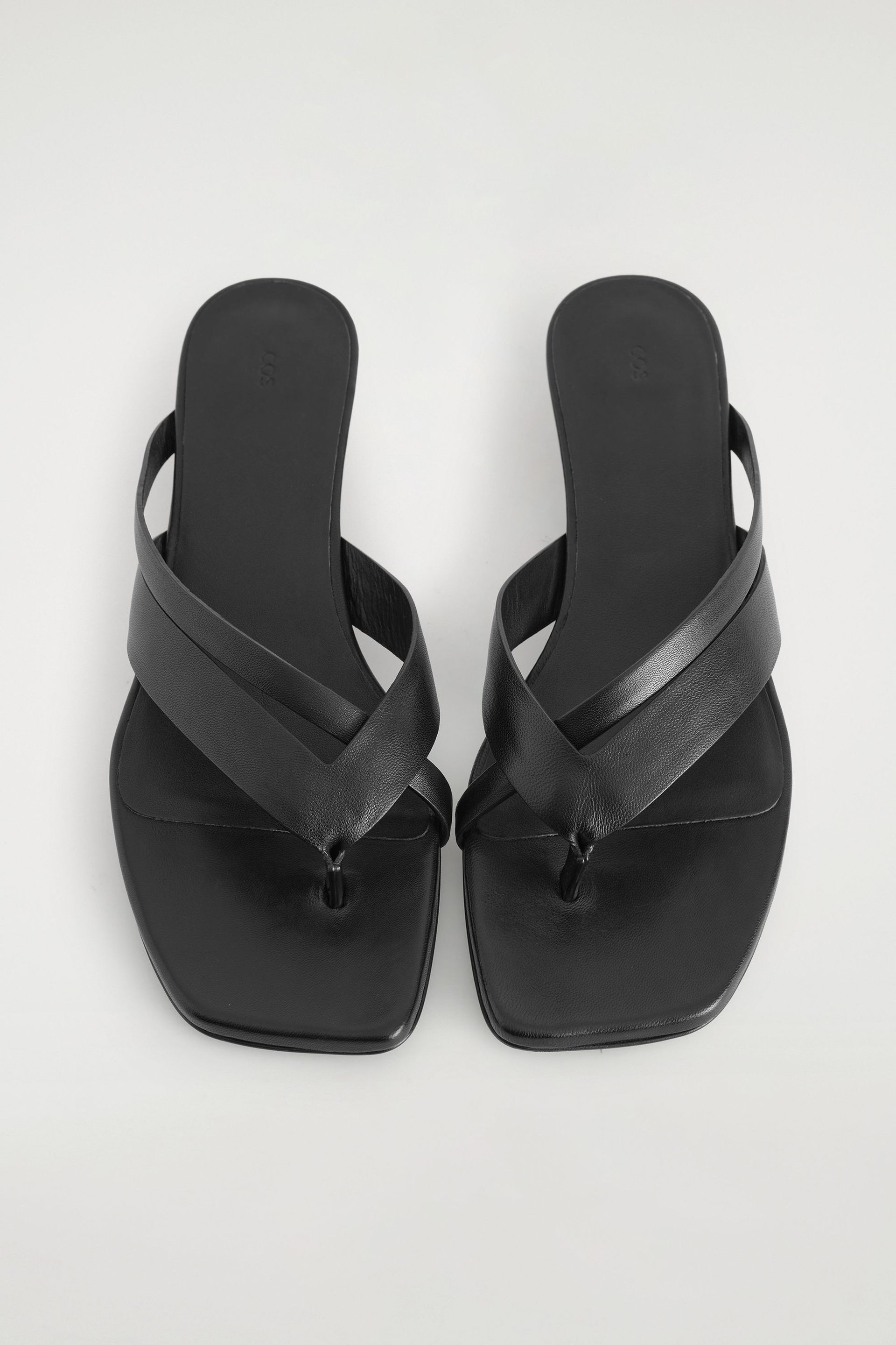 Crossover-Strap Kitten-Heel Sandals