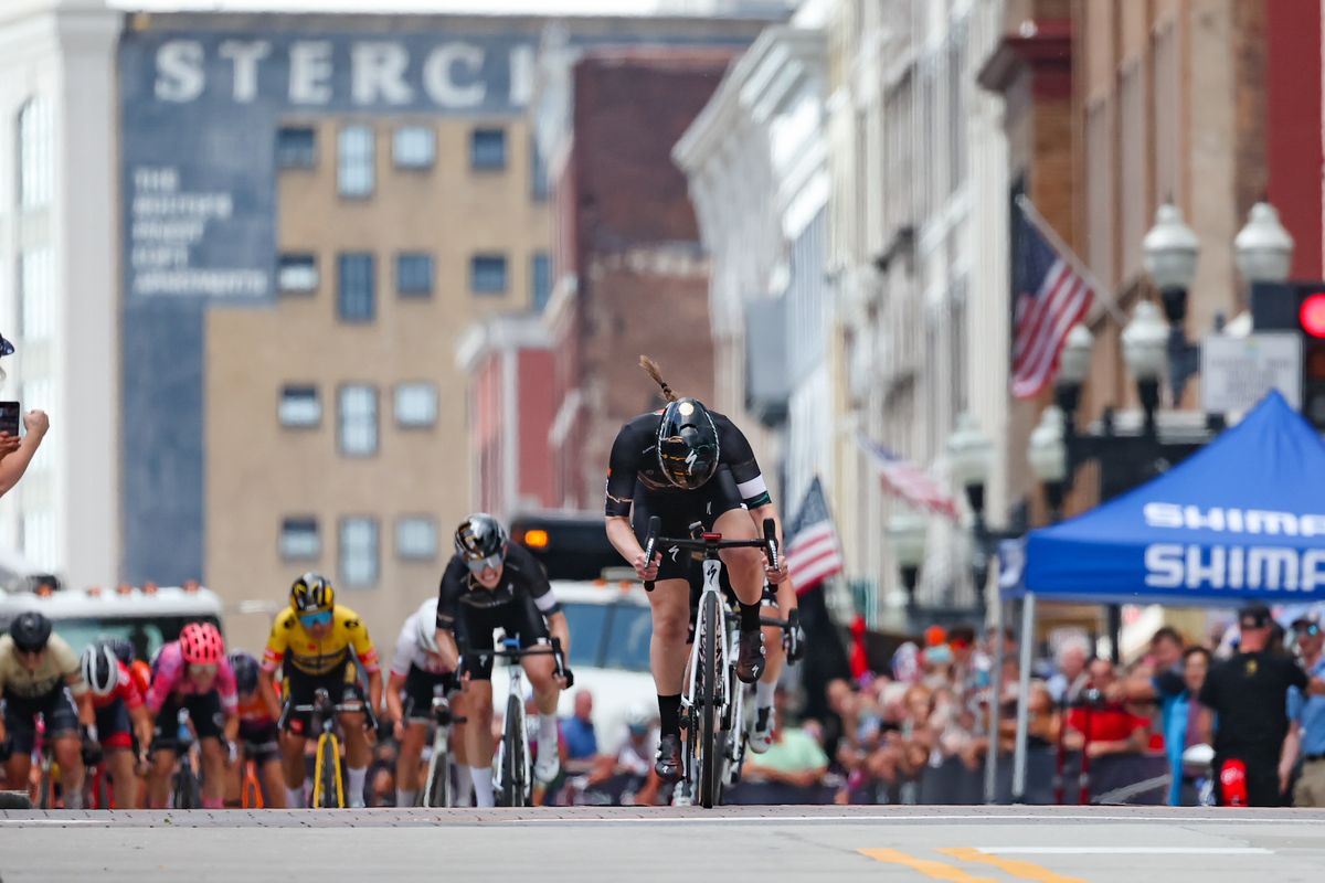 Kendall Ryan (L39ION of Los Angeles) repeats as US Pro Criterium champion in 2022
