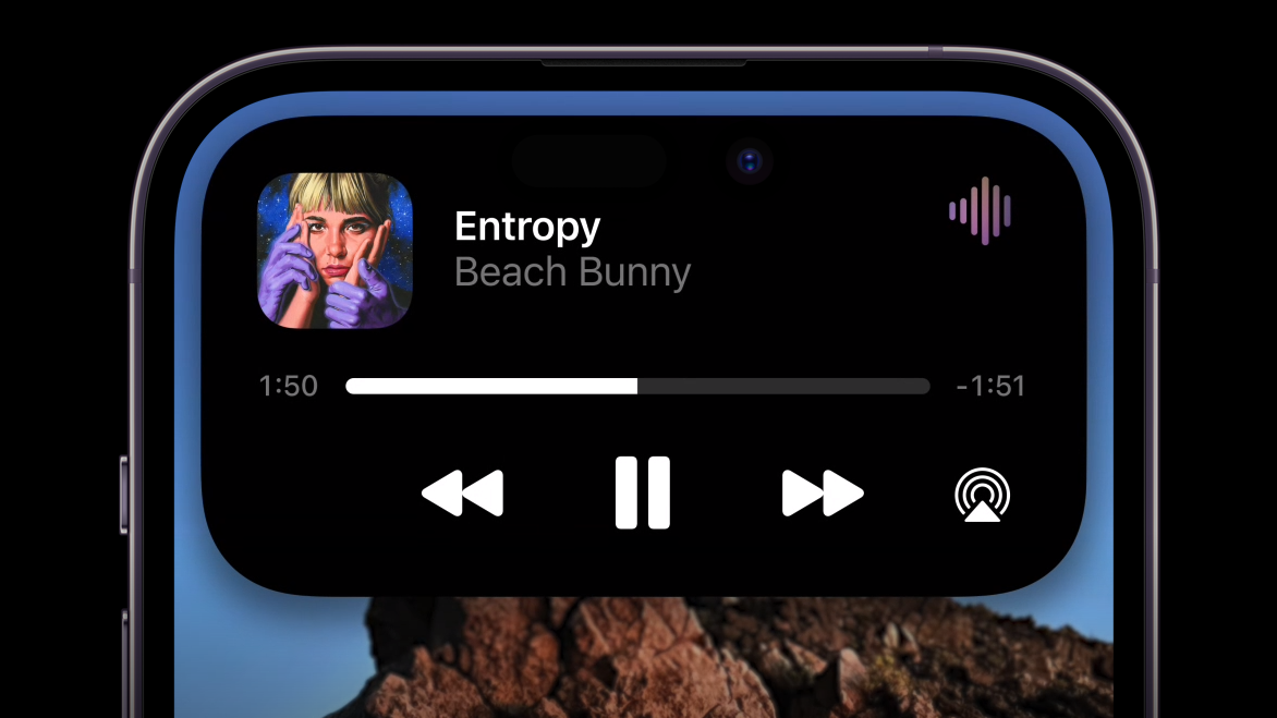 Dynamic Island music player