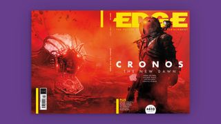 The cover of Edge Magazine showing Cronos: The New Dawn spread across all the way to the back cover