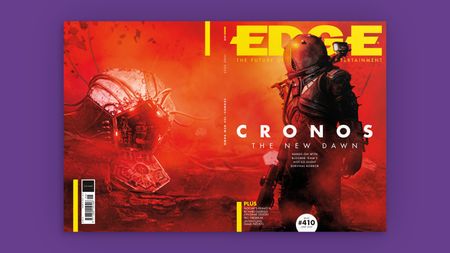 The cover of Edge Magazine showing Cronos: The New Dawn spread across all the way to the back cover