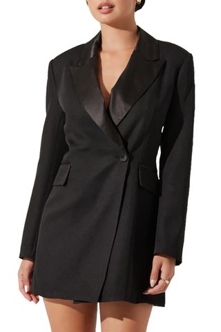 Long Sleeve Blazer Minidress