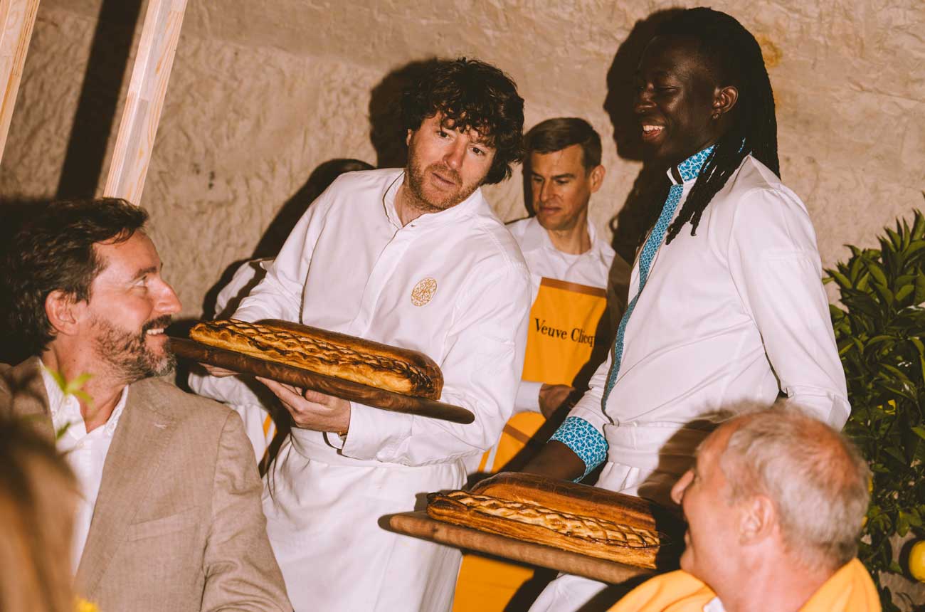 Chefs Jean Imbert (left) and Mory Sacko