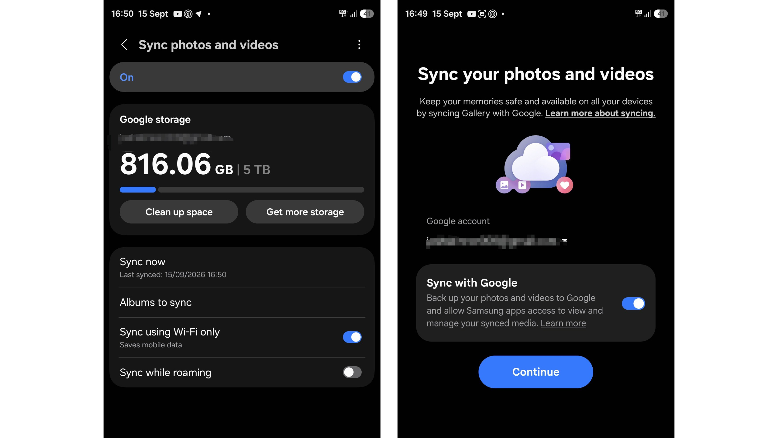 Upcoming Google Photos integration in the Samsung Gallery app