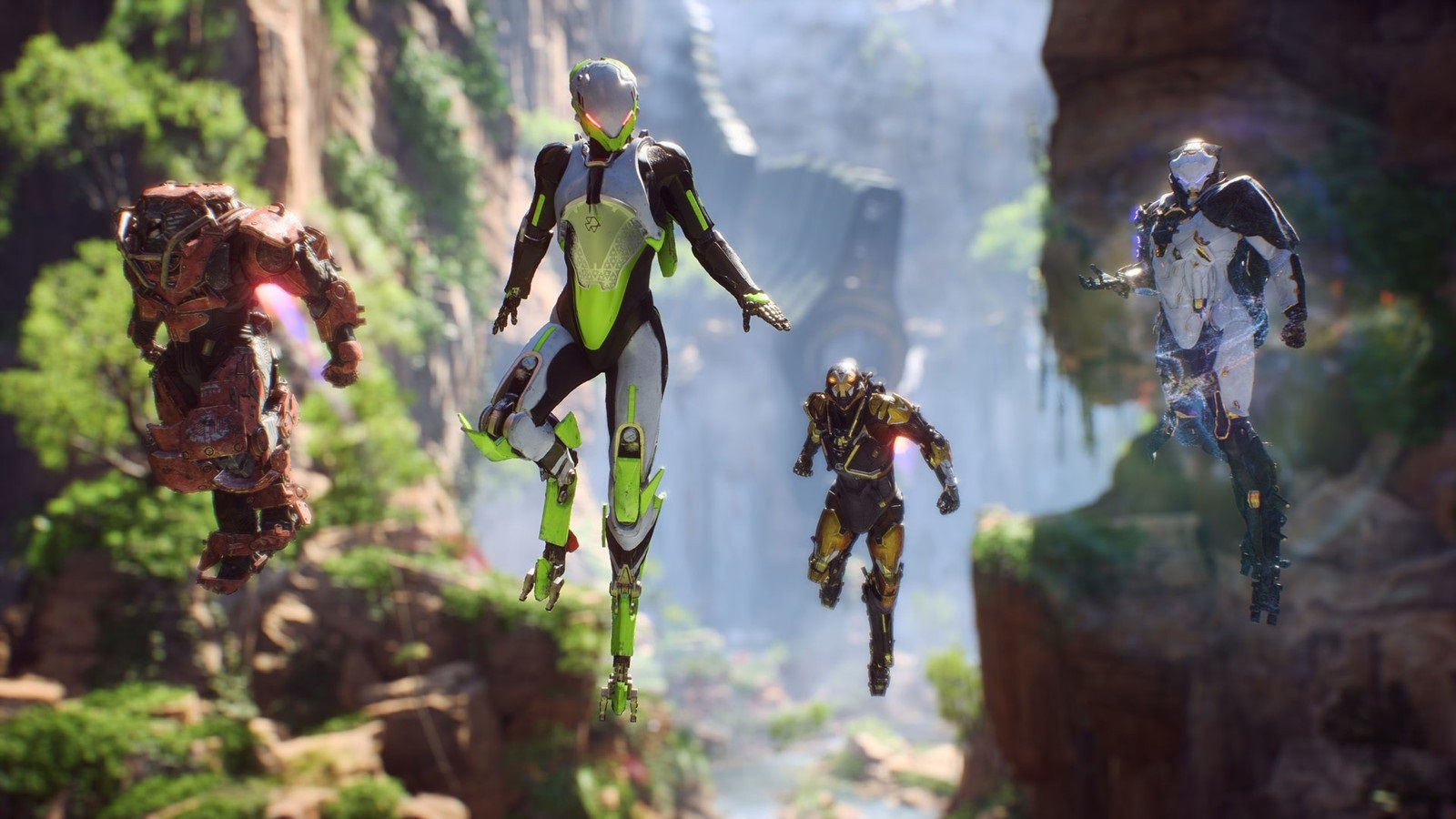 The javelins from Electronic Arts' Anthem.