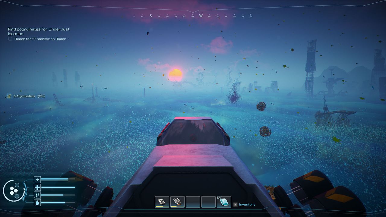Forever Skies screenshot showing exploration and scavenging