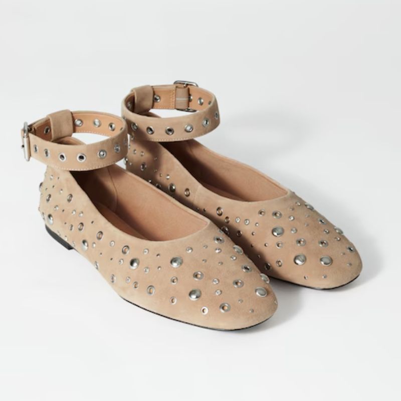 Embellished ballet flats