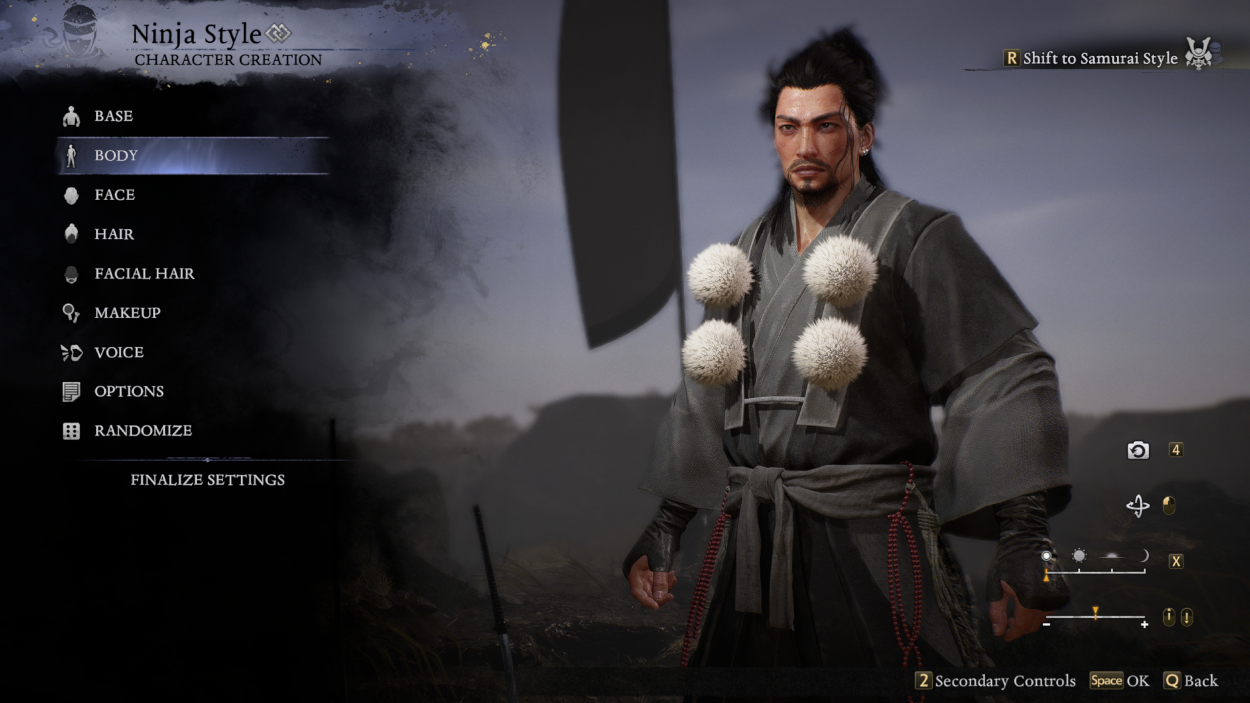 Nioh 3 character creation menu