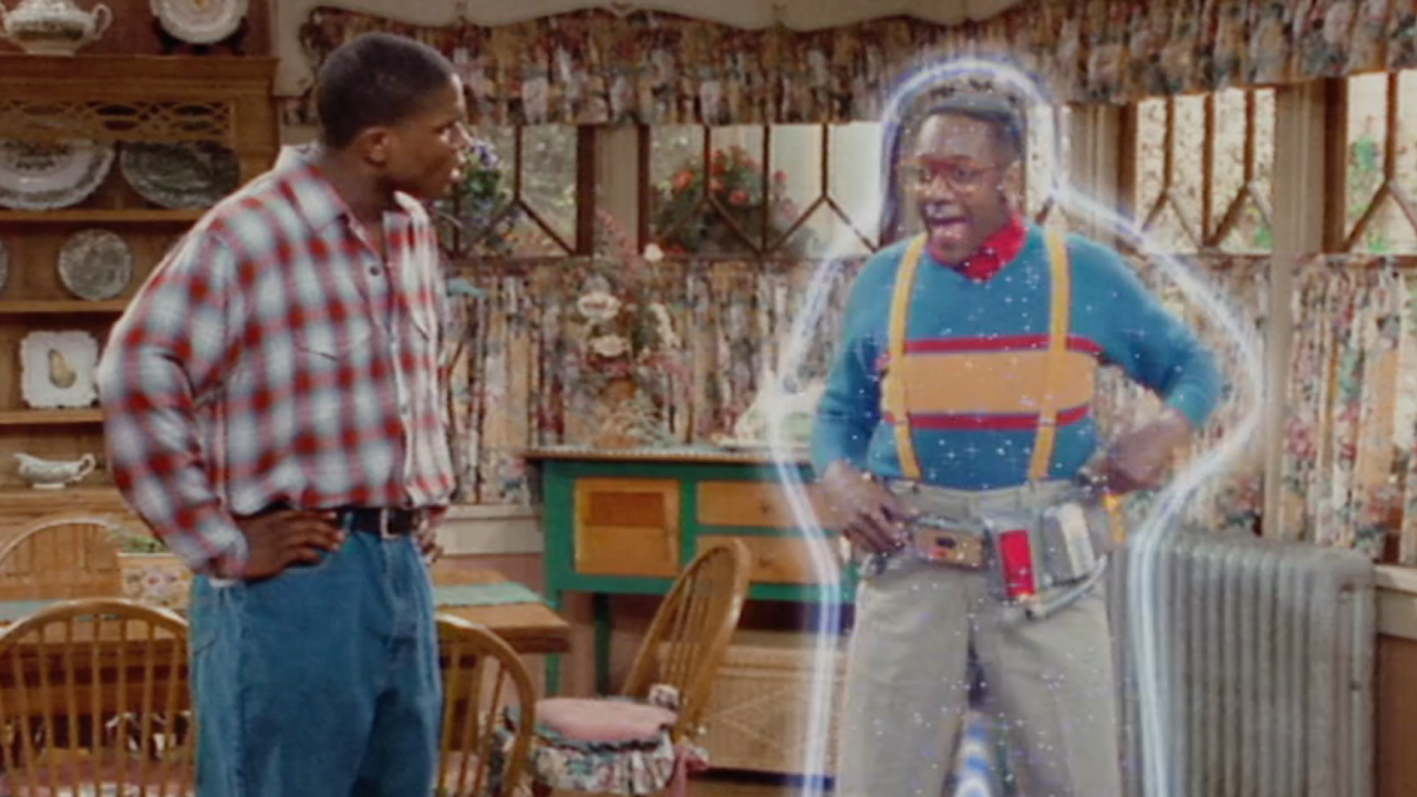 Steve Urkel and Eddie on Family Matters