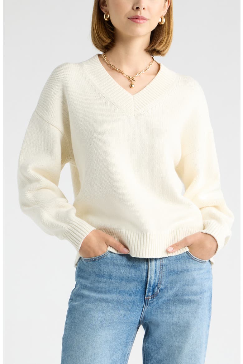 Relaxed V-Neck Sweater