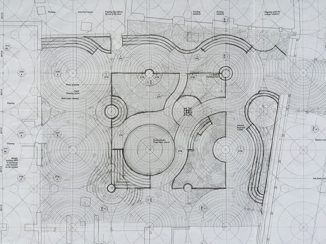 Sketch of South London Gallery Garden