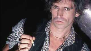 1981: A close-up portrait of guitarist Keith Richards of The Rolling Stones.