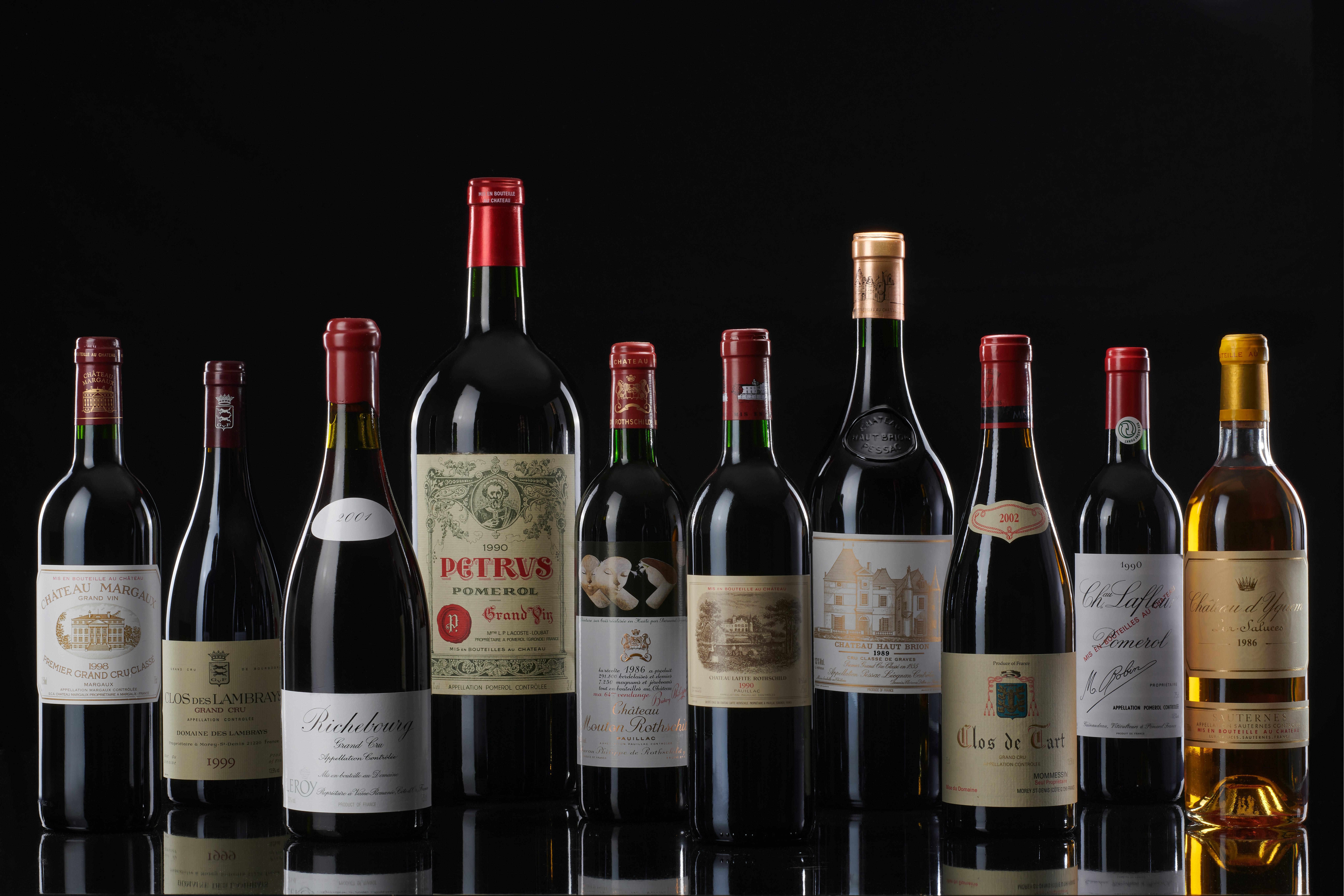 A collection of wines