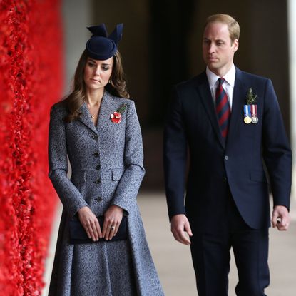 Kate Middleton 
Prince William in Canberra Australia on ANZAC Day 2014