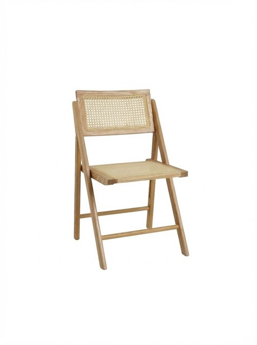Habitat Peio Rattan Folding Dining Chair - Natural