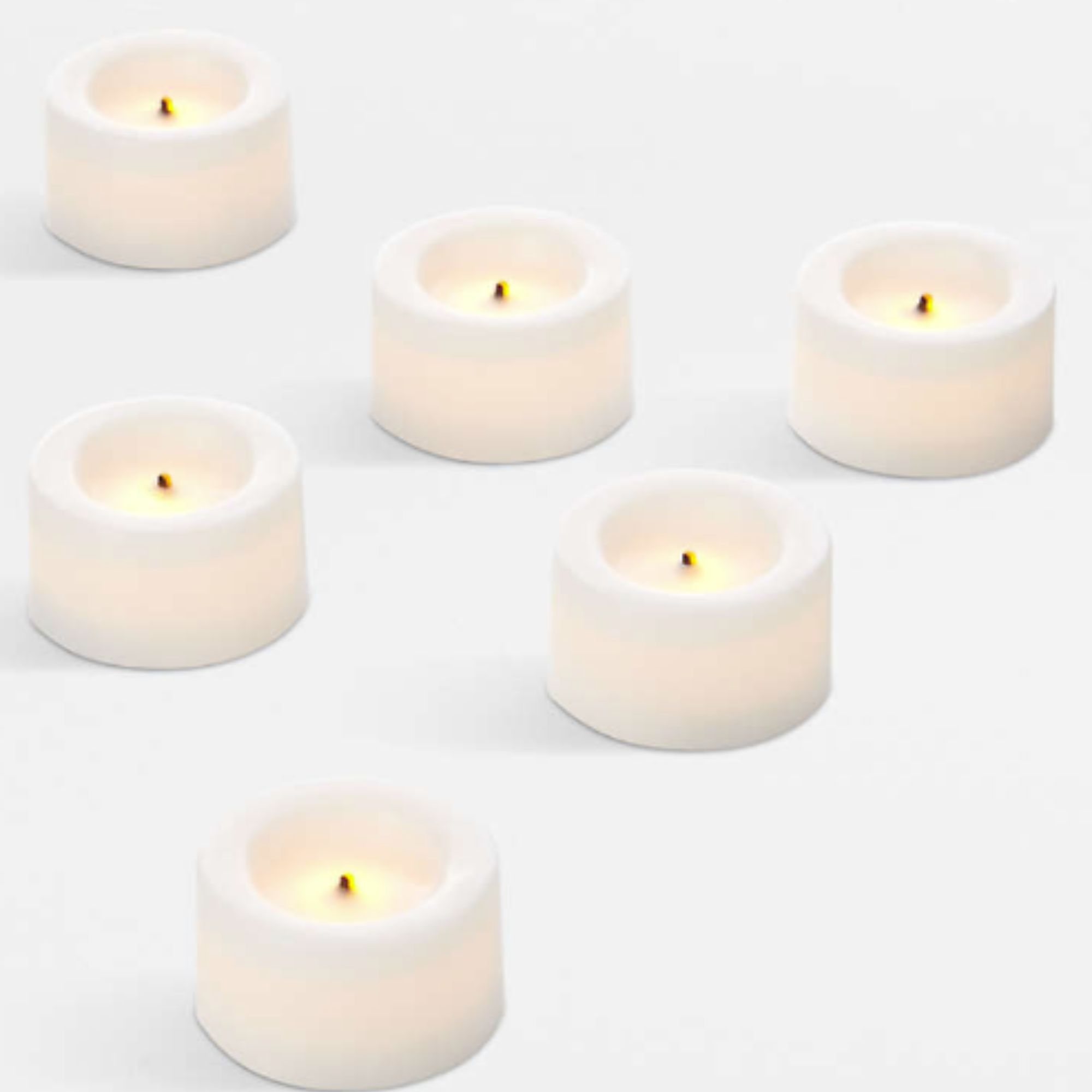LED tealights in white