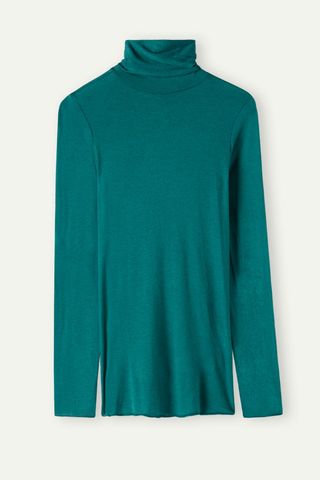 Intimissimi Modal Cashmere Ultralight High-Neck Top
