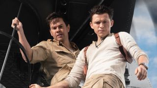 Mark Wahlberg and Tom Holland in Uncharted