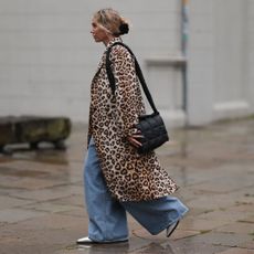 GANNI leopard coat street style