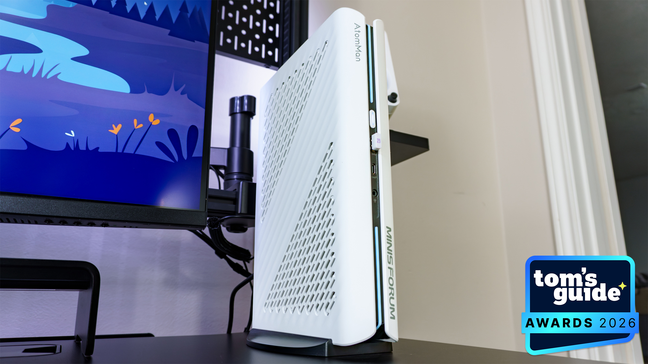 The Minisforum G1 Pro with a TG Awards 2026 badge
