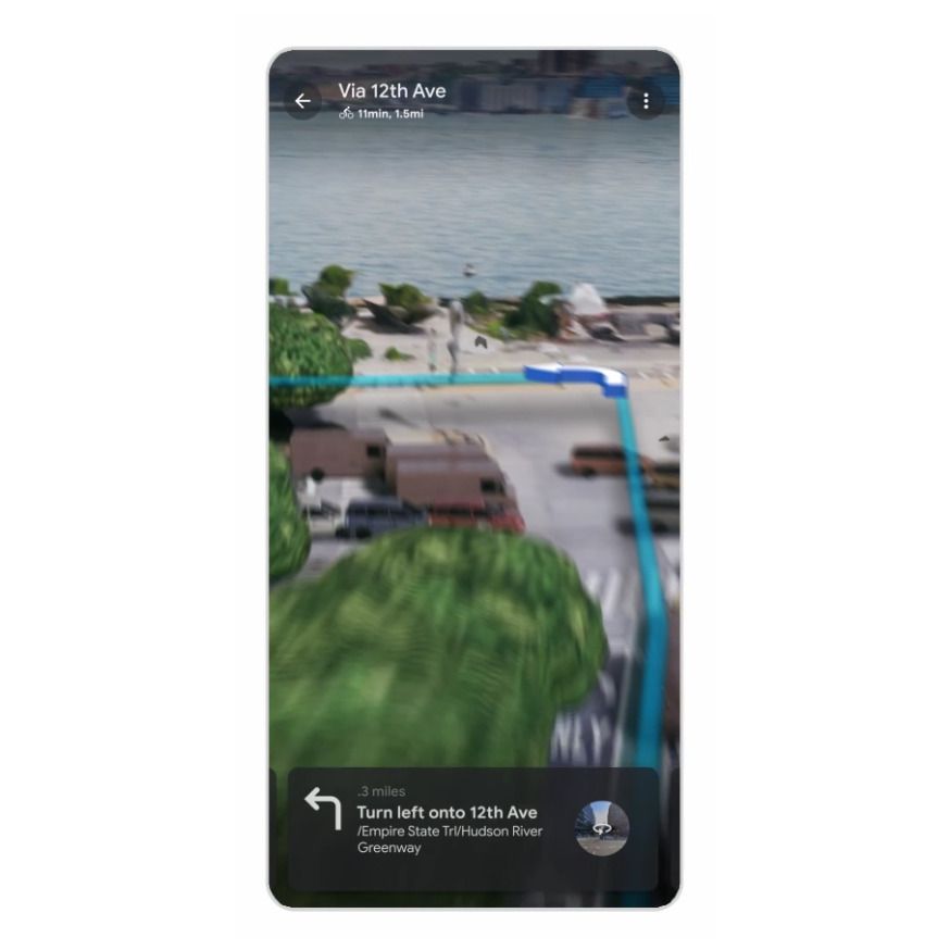 Google Maps Immersive View for Routes