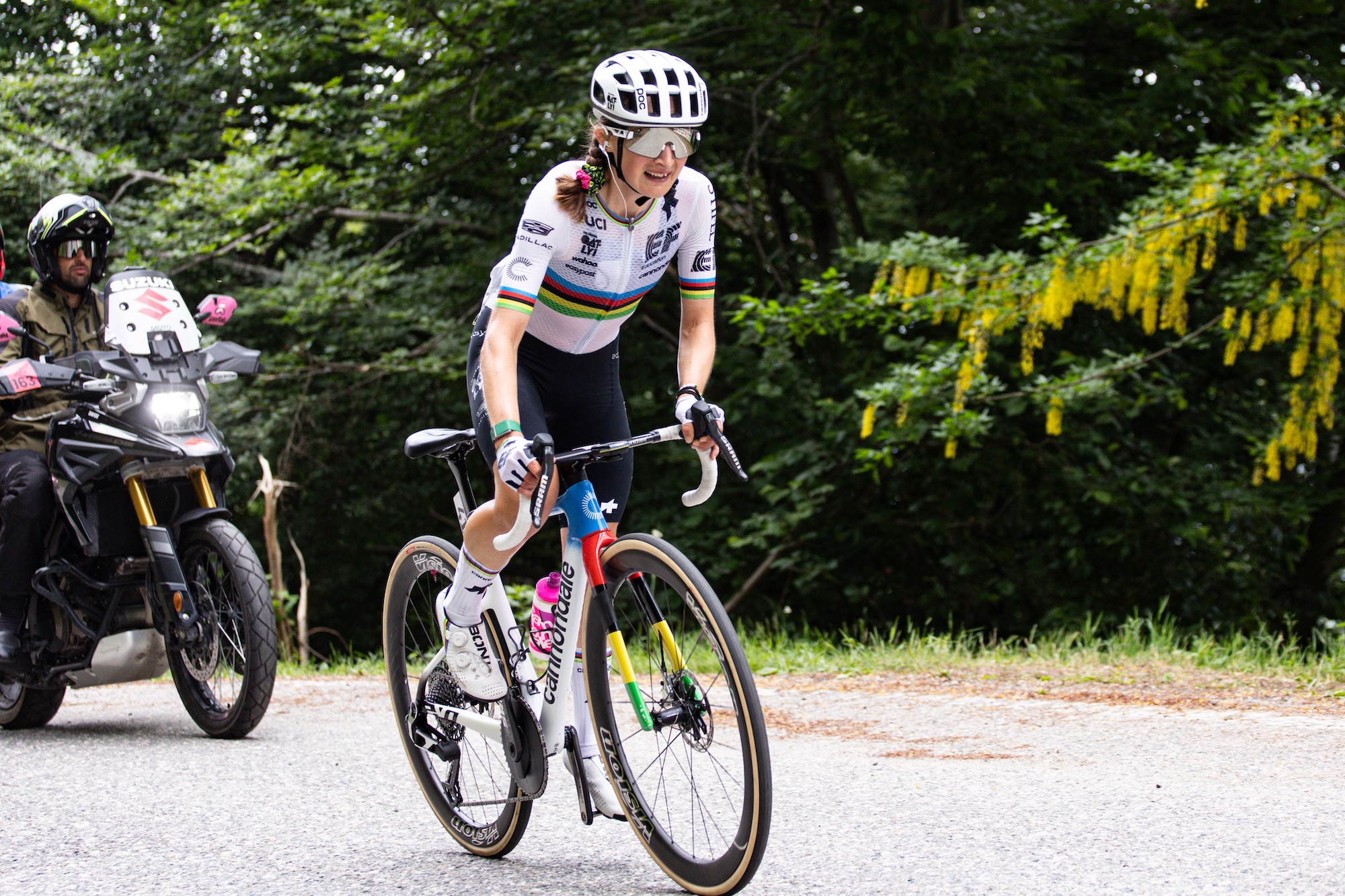 Magdeleine Vallieres of EF EDUCATION - OATLY rides to 10th place on Stage 9 of the 2026 Giro d'Italia Women