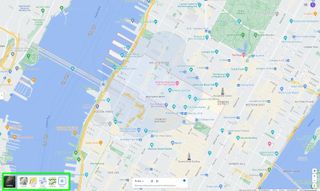 how to check air quality on google maps