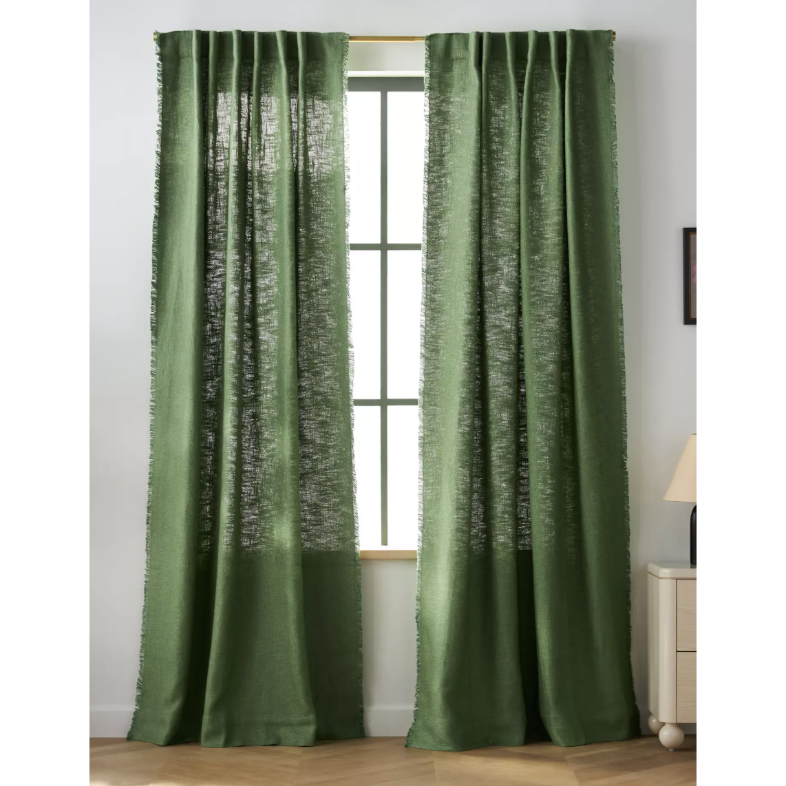 Luxe Linen Blend Woven Curtain