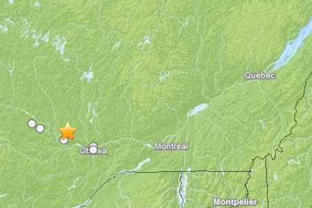 earthquake map