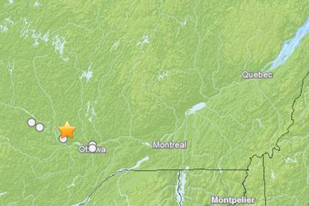 earthquake map