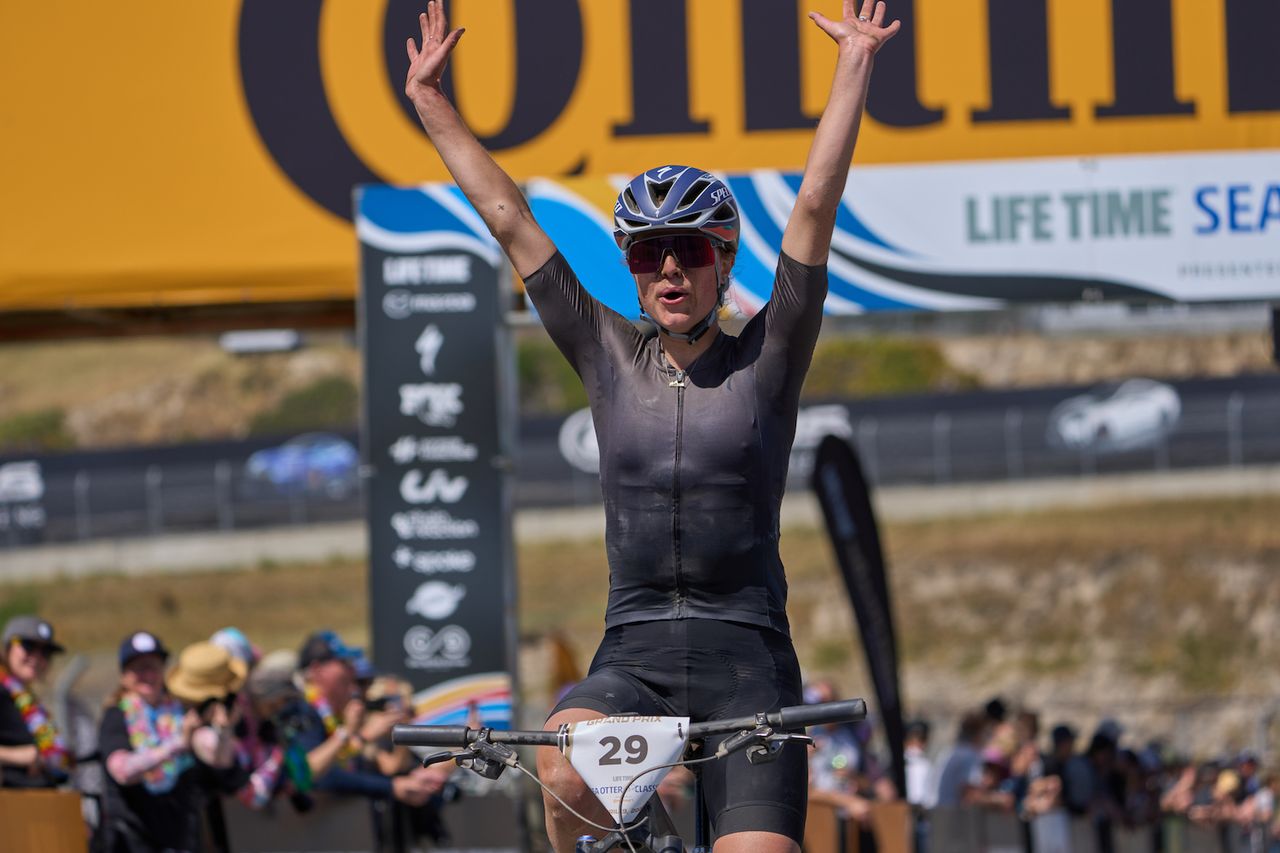 Moriah Wilson celebrates winning opening event of Life Time Grand Prix