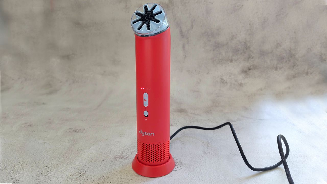 Dyson fan in charging stand