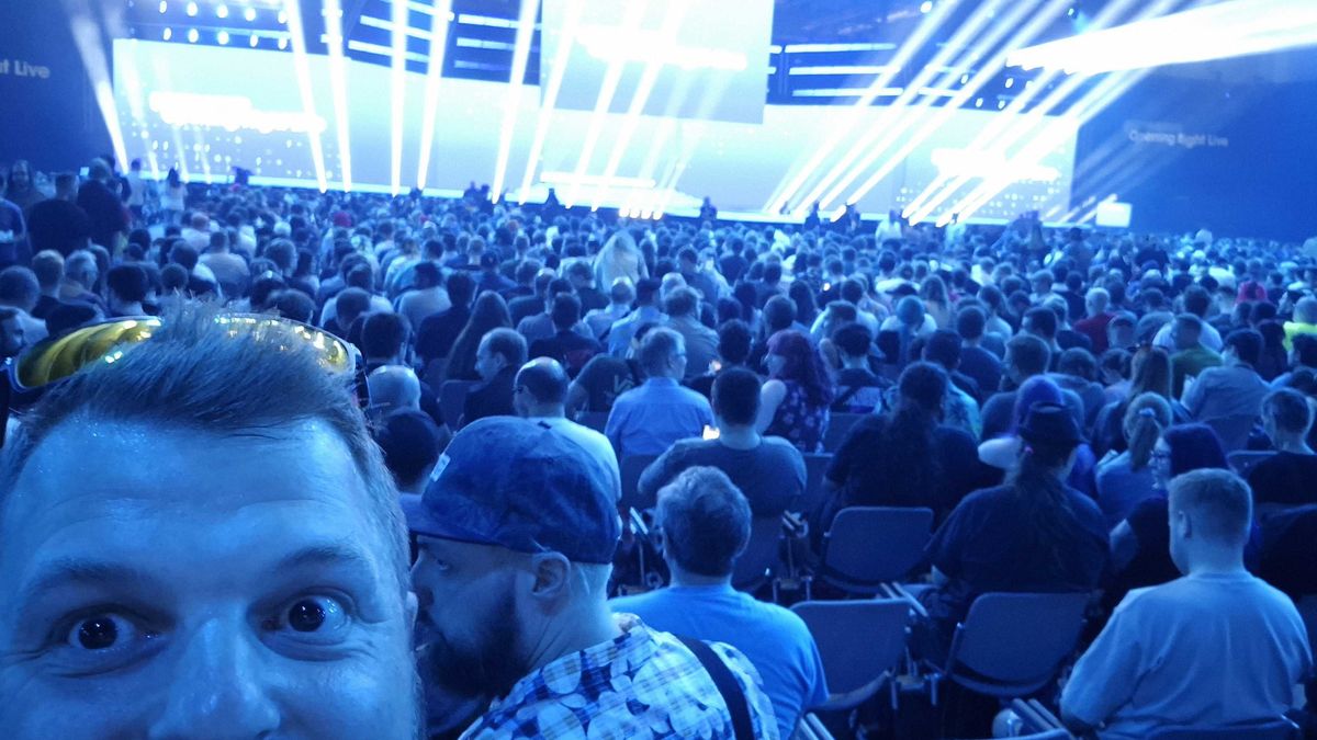 A photo from inside Gamescom Opening Night Live 2025.