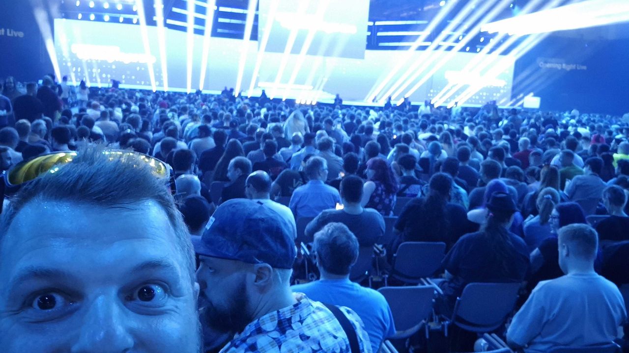 A photo from inside Gamescom Opening Night Live 2025.