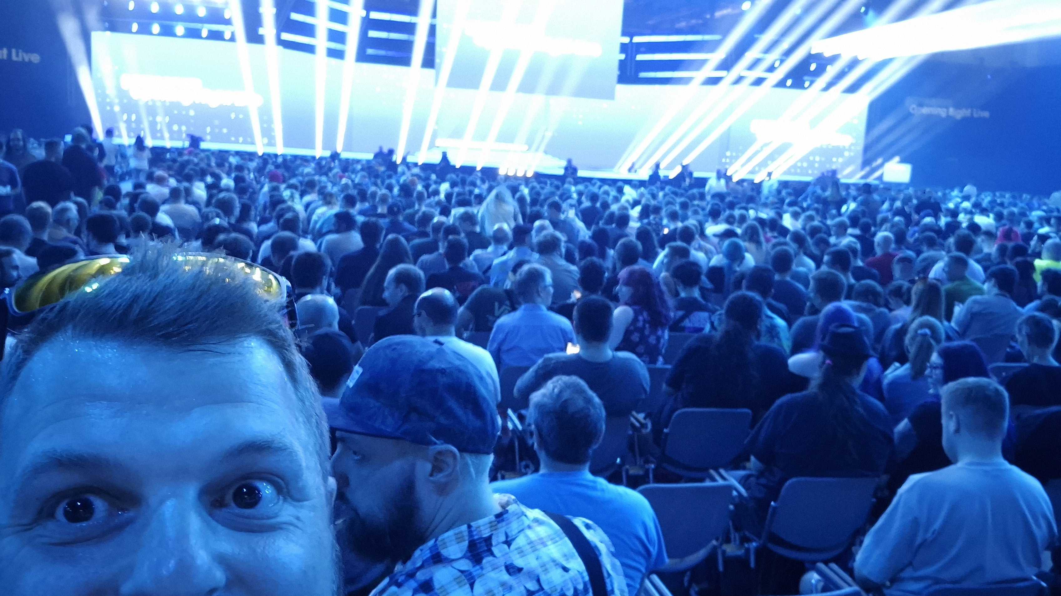 A photo from inside Gamescom Opening Night Live 2025.