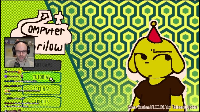 Northernlion streaming the game Computer Shrilow