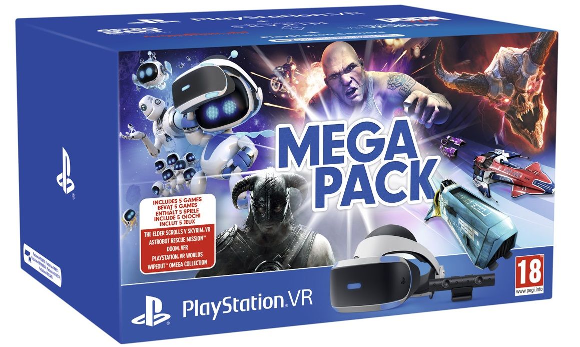 The new PSVR Mega Pack comes with 5 games including Skyrim VR and 