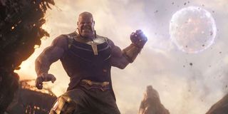 Thanos fights Star-Lord on Titan