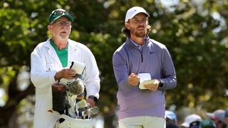 Tommy Fleetwood and Gray Moore at The Masters