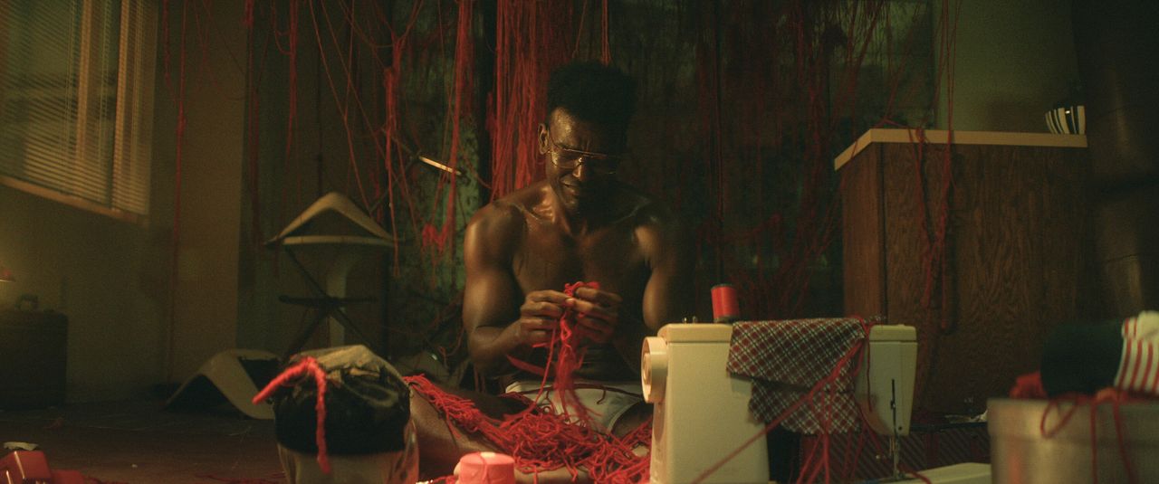 Luke James as Edmund shirtless in n first-look images for THEM: The Scare