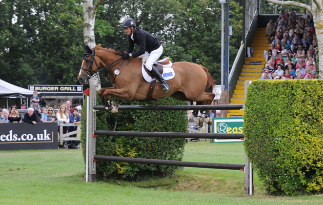 Trevor Breen and Loughnatousa WB win the 2015 Hickstead Derby